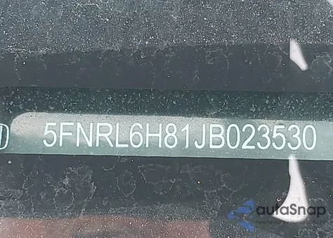 2018 Honda Odyssey Touring из США, поврежденный, VIN 5FNRL6H81JB023530